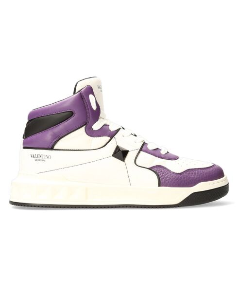 Sneakers One Stud blanc/violet